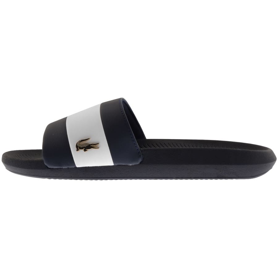 Alternative Image for ProductLacoste Croco Sliders Navy2
